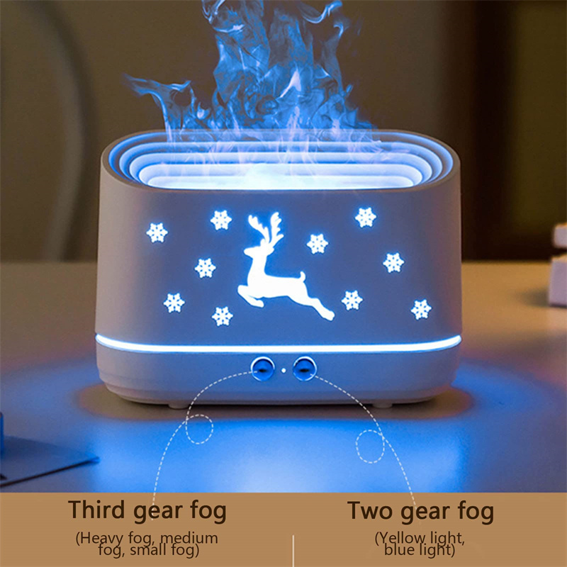 Elk Flame Humidifier Diffuser Mute Household Atmosphere Lamp Christmas Home  Decorations - CJdropshipping