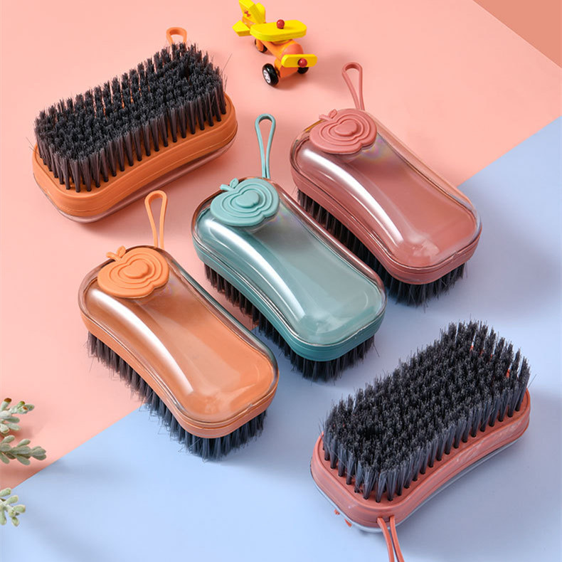 Buy Cribking Soap Dispensing Cleaning Brush with Handle Scrubbing Reusable  Washing Shoe for Shoes Clothes Multifunctional Liquid Box, Household Soft  Fur Brush, Long Press Online at Best Prices in India - JioMart.