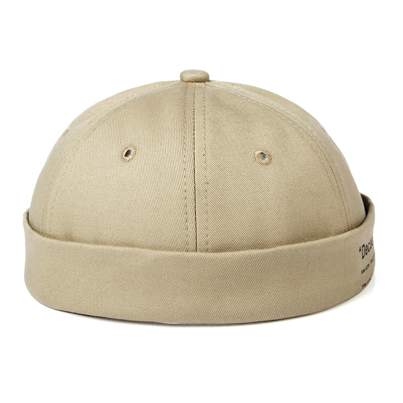 Autumn and Winter Solid Color Melon Leather Hat Men and Women Hip