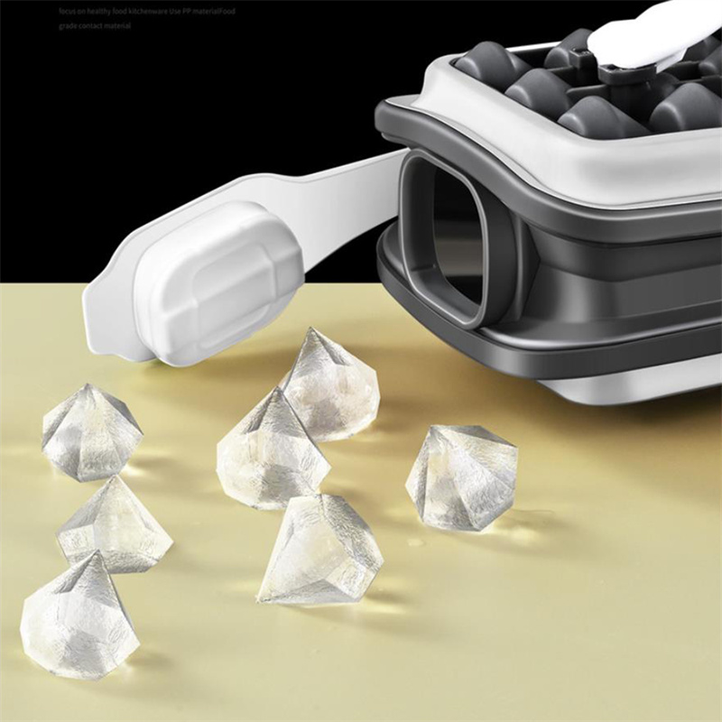 2 In 1 Ice Cube Maker Silicone Portable Ice Mould Ice Cube Tray Water Rapid  Ice Ball Demoulding Home Kitchen Tool