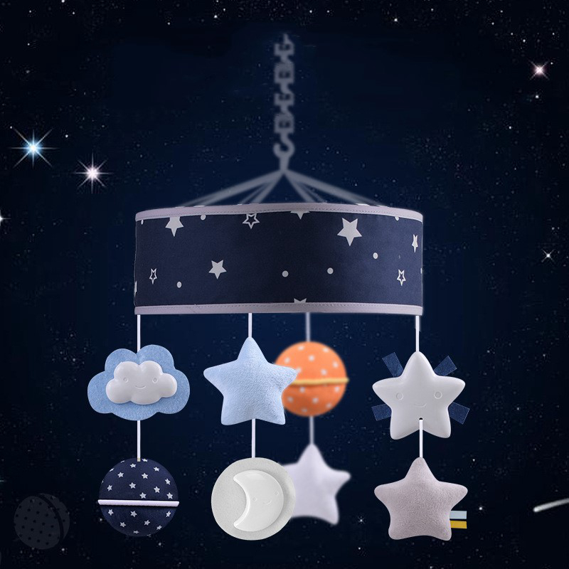 Baby Bed Mobile with Music and Star Design - MAMTASTIC