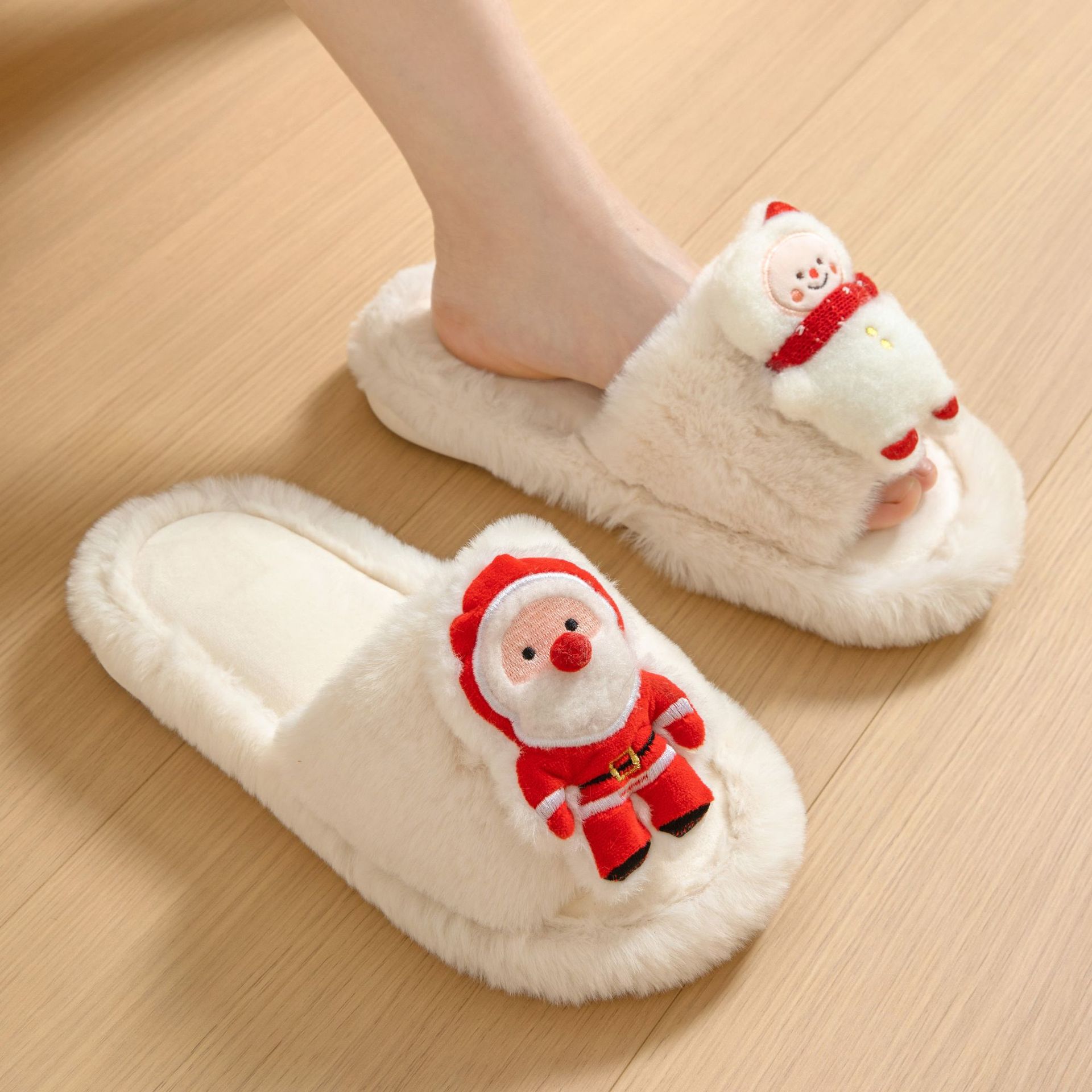 Cute christmas slippers hot sale