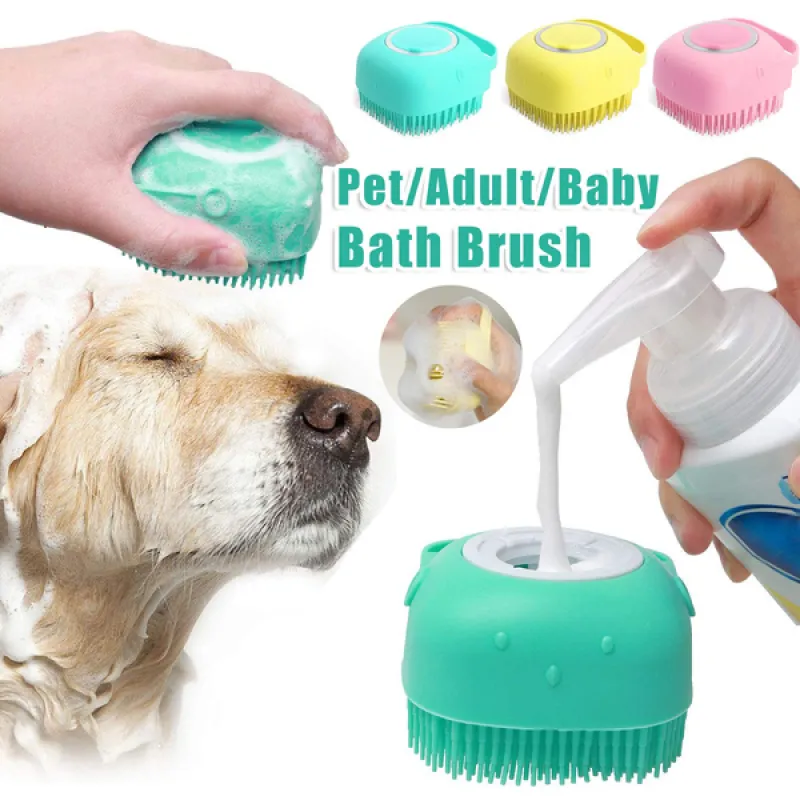 Bath and sales brush pet grooming