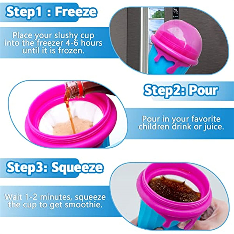 Slushy Mug Magic Slush Ice Maker Machine Freeze Cup for Household DIY  Milkshake Water Ice in Seconds - CJdropshipping