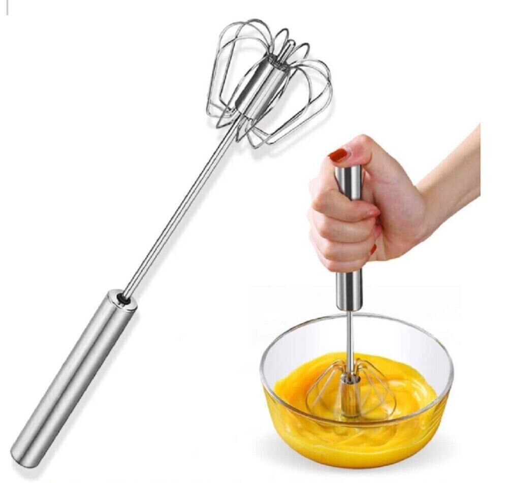Dropship Spiral Egg Whisk Stainless Steel Lightweight Non-Toxic