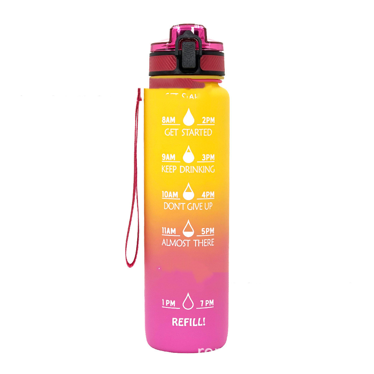 Yellow Gradient Aesthetic Sunshine Water Bottle by trajeado14