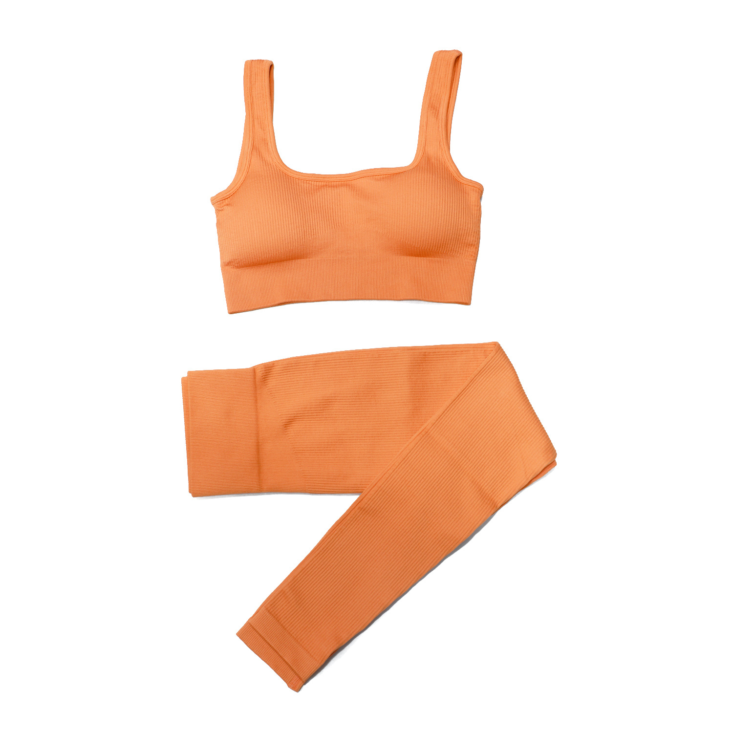 Cotton On Body WORKOUT YOGA CROP - Light support sports bra - vibrant  orange/orange - Zalando.de
