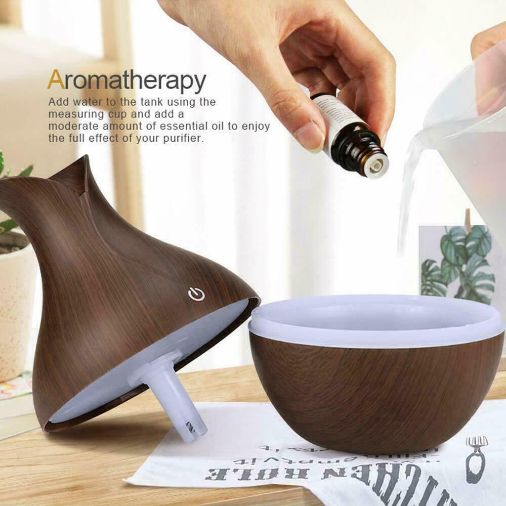 Essential Oil Aroma Diffuser Ultrasonic LED Humidifier Aromatherapy Air  Purifier