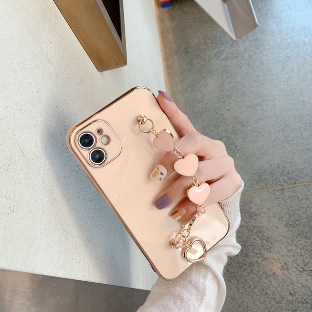 Mobile Phone Shell All-inclusive Electroplating XR Love Bracelet