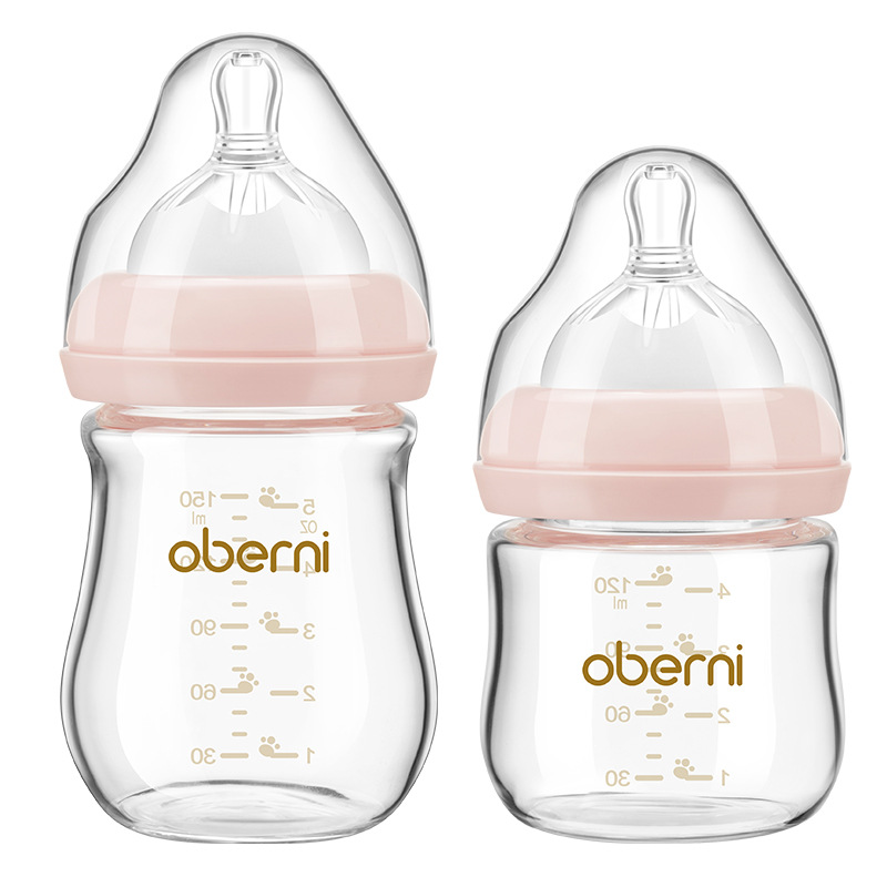 Wide-bore Glass Bottle for Newborns 120/150ML - MAMTASTIC