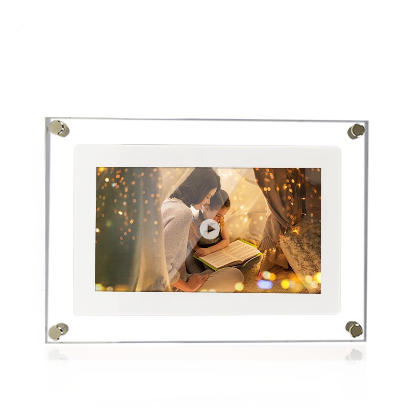 7″ Clear Acrylic Digital Video/Photo Frame – Playback Video Books