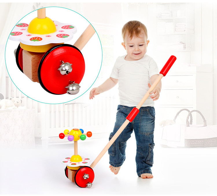 Wooden Rotary Push Walking Toy for Toddlers - MAMTASTIC