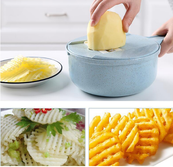 Dropship 1pc Multifunctional Vegetable Cutter; Potato Shredded