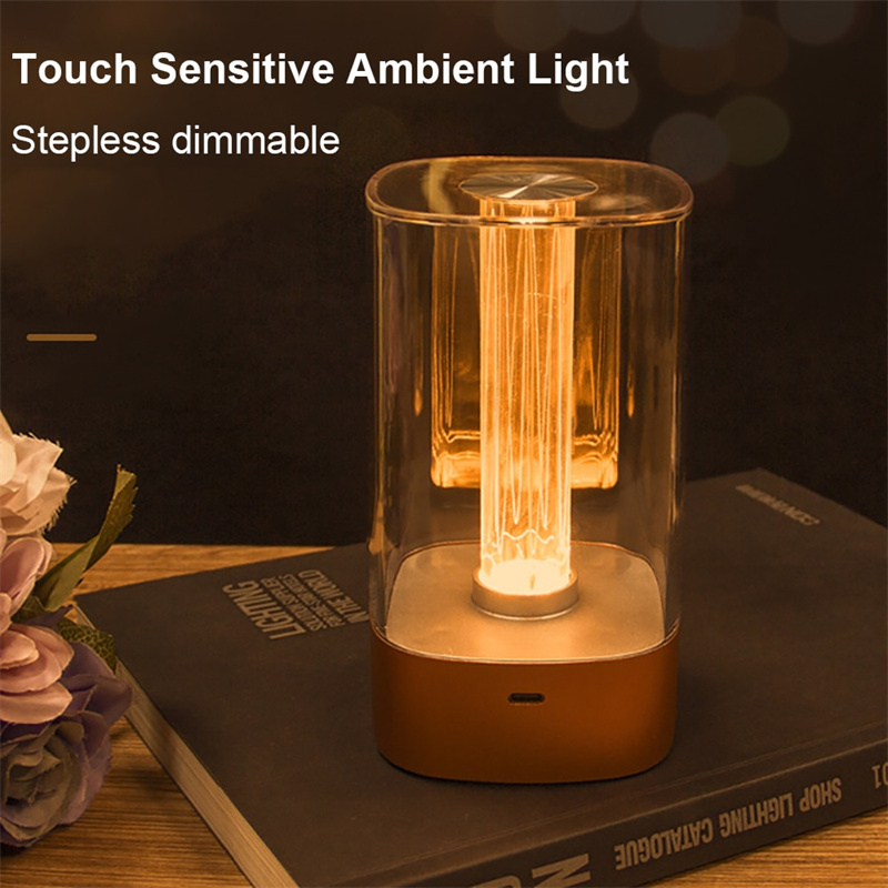 LED Touch Atmosphere Light USB Charging Eye Protection Bedside Bedroom Lamp Bar Restaurant Garden Decoration Night Light Home Decor