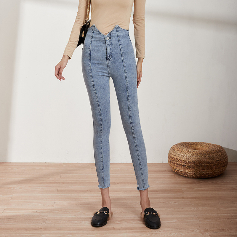 Korean Style High Waist Stretch Slim Jeans Women - CJdropshipping