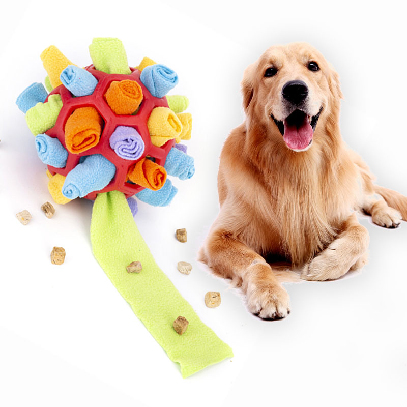Dog Sniff and Snack Puzzle Ball  Educational Sniffing Ball for
