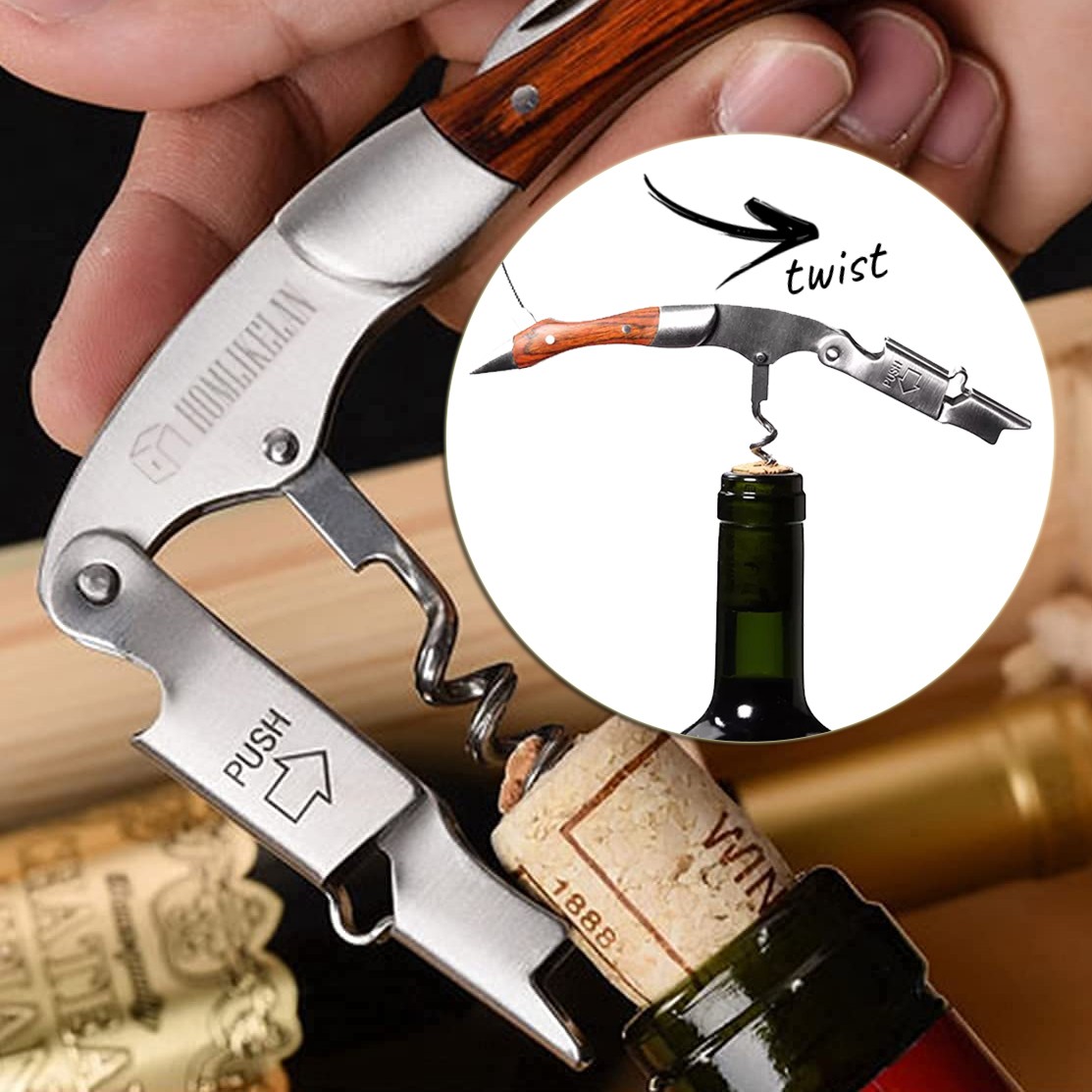 Shop for Can Opener Manual with Ergonomic Grip Handle Food Grade Stainless  Steel Multi-Function Can Opener with Beer Bottle Opener and Cap Gripper at  Wholesale Price on