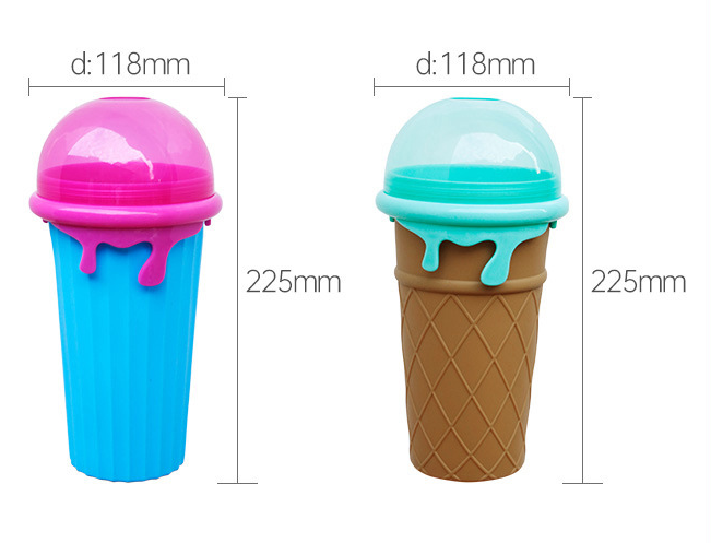 Ice Maker Cup 500ML Smoothies Cup DIY Ice Cream Quick Frozen