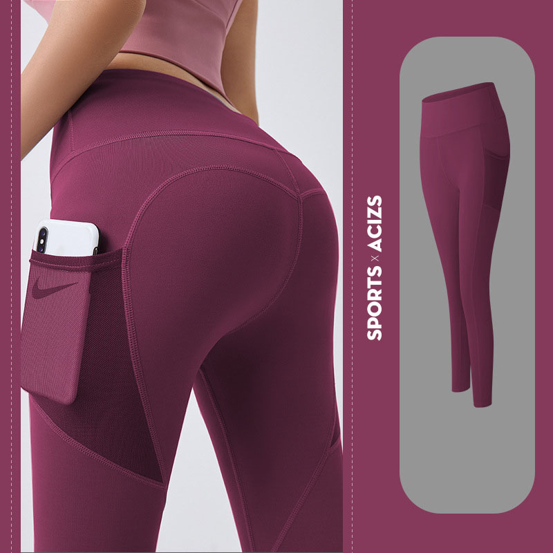 Dropship High Waist Elastic Free Side Pocket Legging Yoga Pants to Sell  Online at a Lower Price