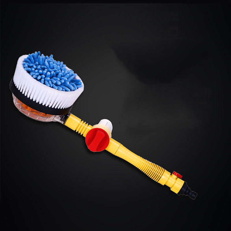 Water-driven Rotary Cleaning Brush Wash Hand-held Water Spray Brush -  CJdropshipping