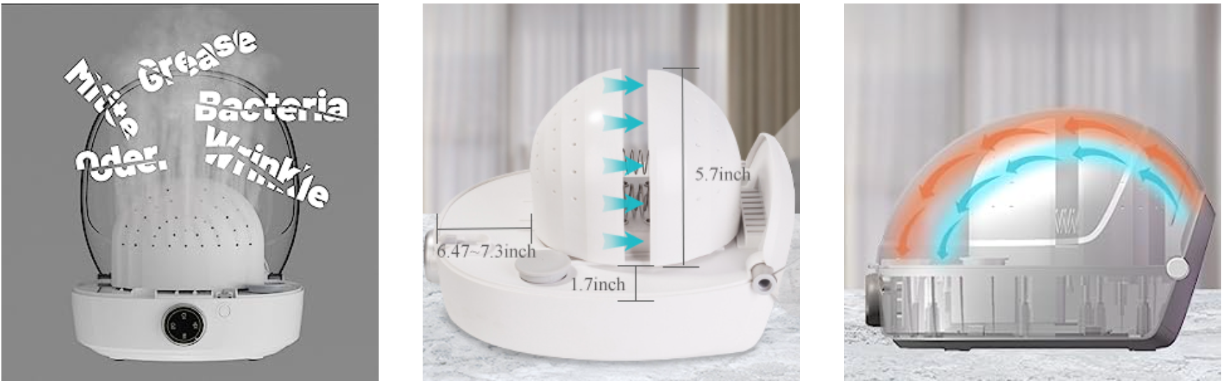 Steam Iron For Cap Dryer For Cap Hat Cleaning&Ironing With Steam Hat Drying  With Hot Cold Air Hat Cap Cleaner&Iron Dryer For Vin