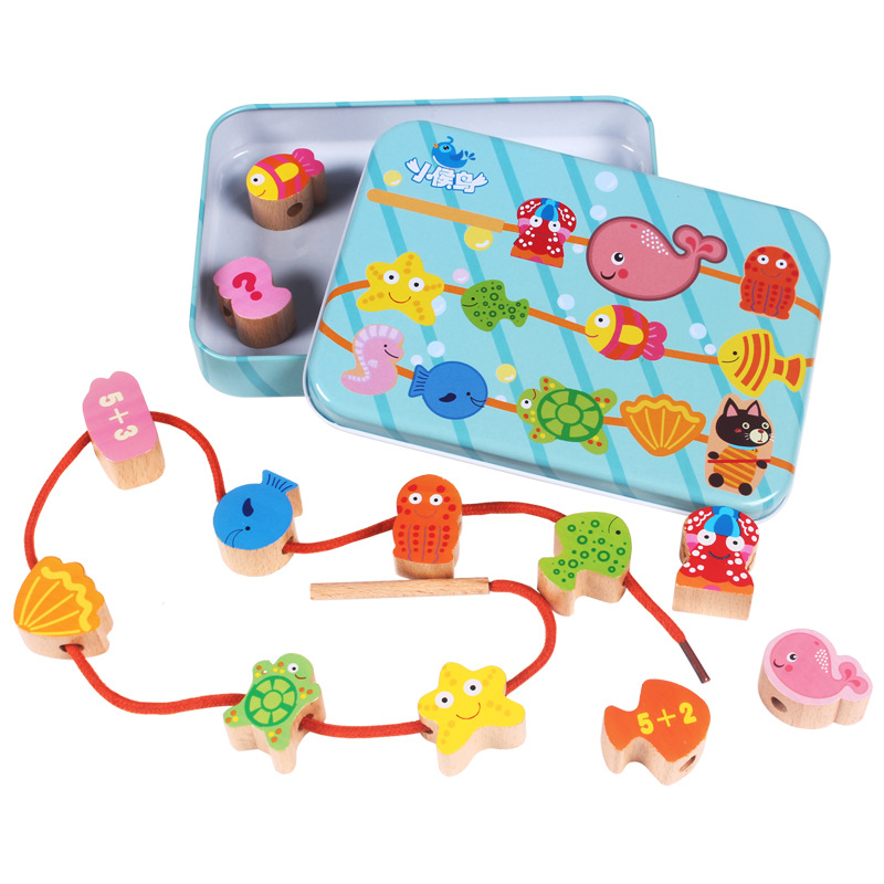Educational Children's Building Blocks Beaded Toy for 1 to 2 Year Olds - MAMTASTIC