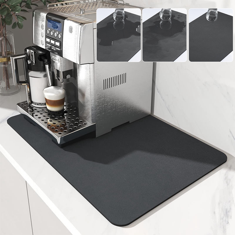 Dish Drying Mat Super Absorbent Coffee Drain Pad Tableware