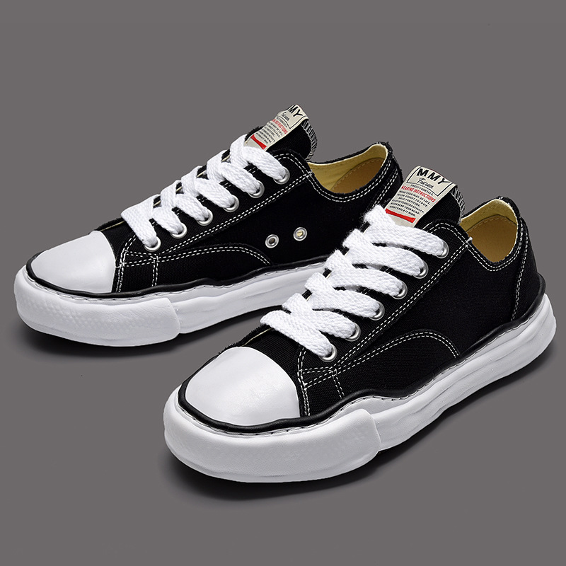 Black And White Plaid Lovers Vintage Skateboard Shoes CJdropshipping