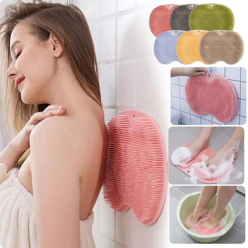 Shower Foot Scrubber Massager Cleaner Spa Exfoliating Washer Wash Slipper  Tools Bathroom Bath Foot Brushes Remove Dead Skin