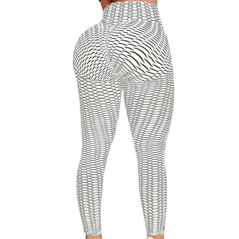 Striped Printed Moisture Wicking Yoga Pants Leggings Sexy Hip
