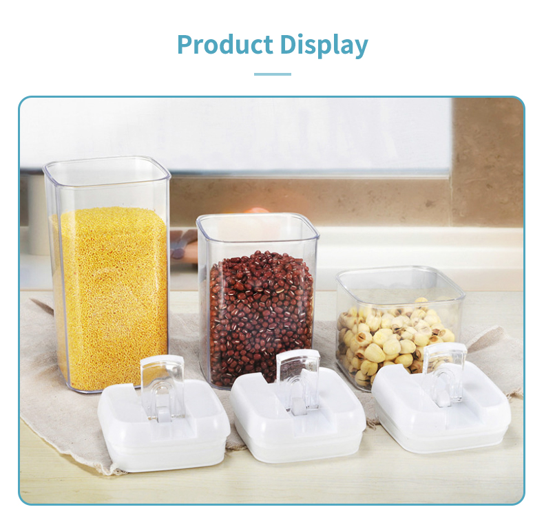 7pcs Airtight Food Storage Container Box Kitchen Organizer Cereal Dispenser  Lid