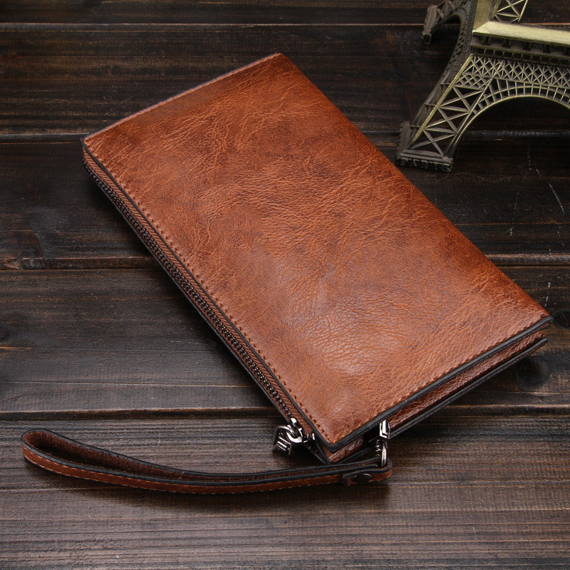 Men Handbag Coin Purse Wallet Mobile Phone Leather Bag - CJdropshipping
