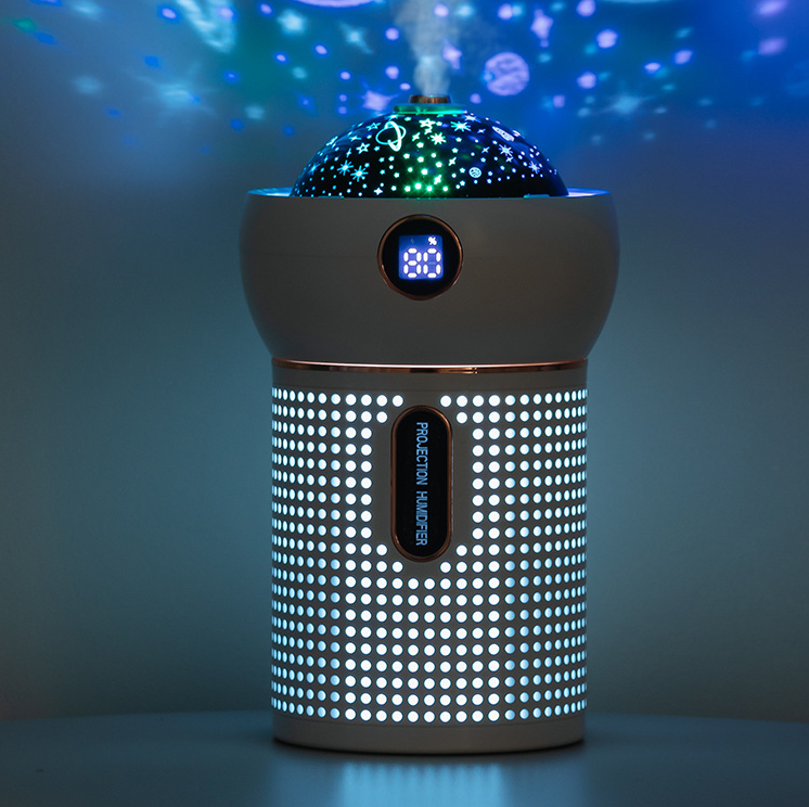Projection Light Air Humidifier Wireless Ultrasonic Aroma Diffuser –  Massagio