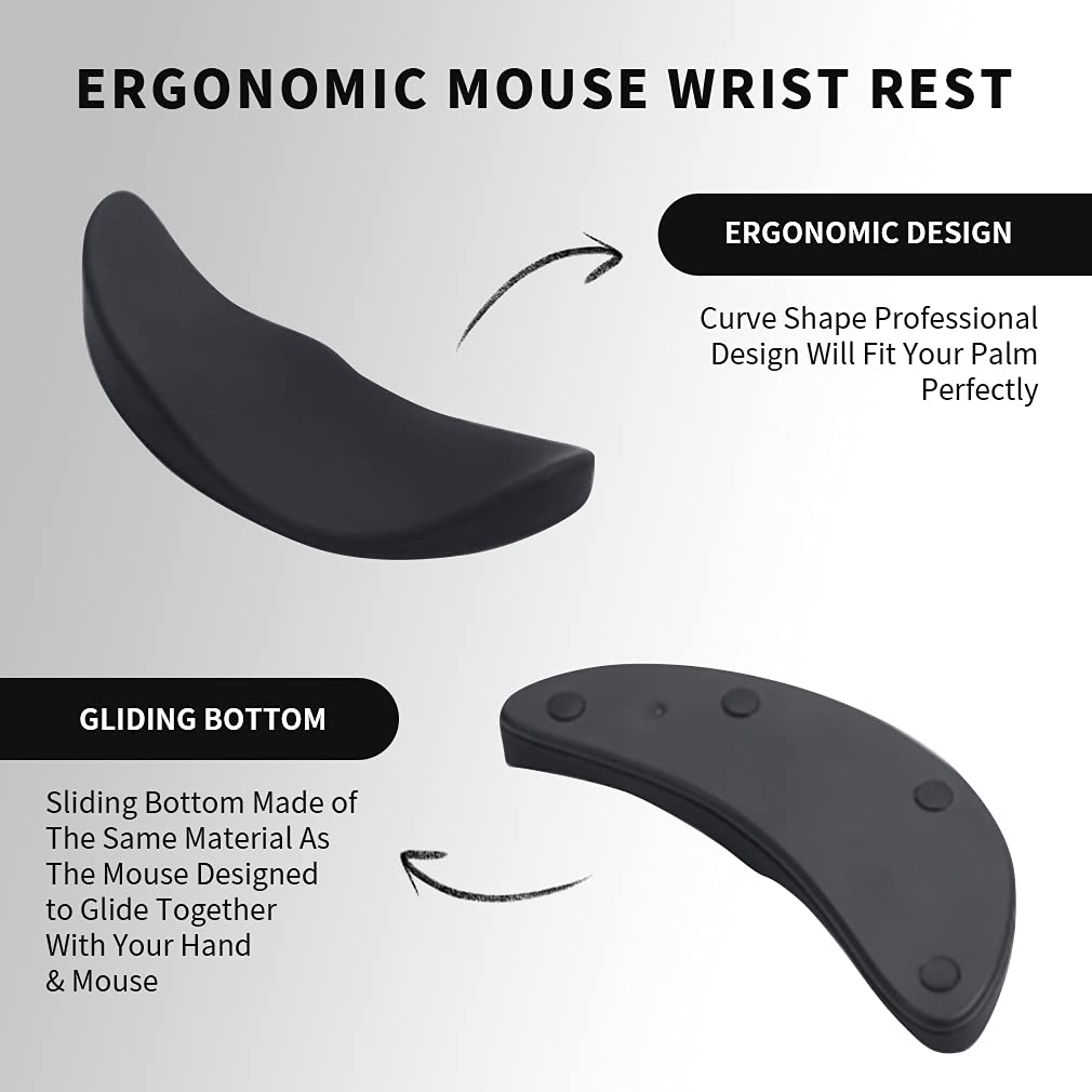 PERIPRO-411 Ergonomic Durable Wrist Rest Stitched Edges Non-Slip