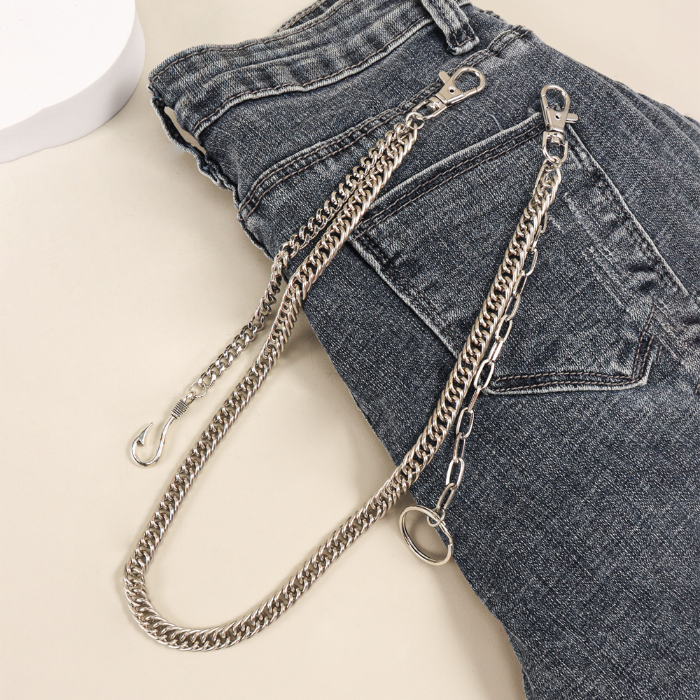 Silver chain cheap for pants