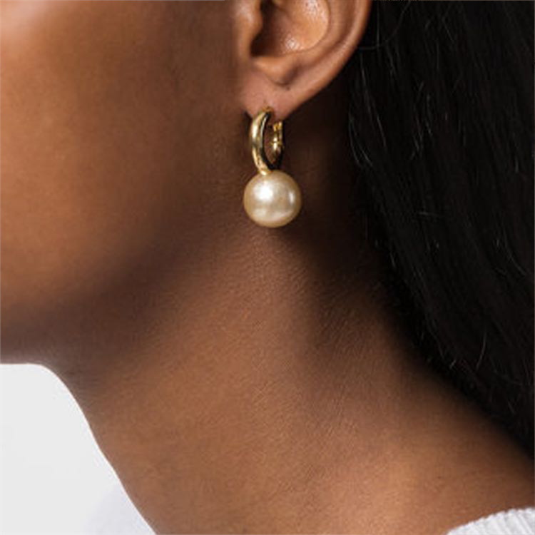 DressBerry Gold-Toned Circular Hoop Earrings - Absolutely Desi