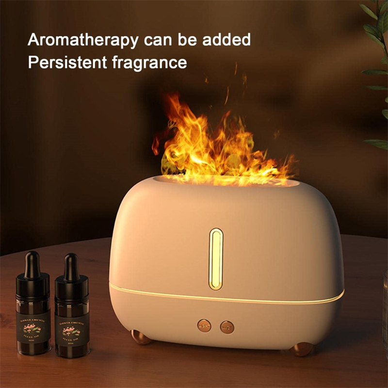 Aroma Diffuser With Flame Light Mist Humidifier Aromatherapy Diffuser With  Waterless Auto-Off Protection For Spa Home Yoga Office - CJdropshipping