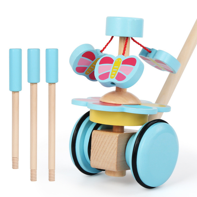 Wooden Rotary Push Walking Toy for Toddlers - MAMTASTIC