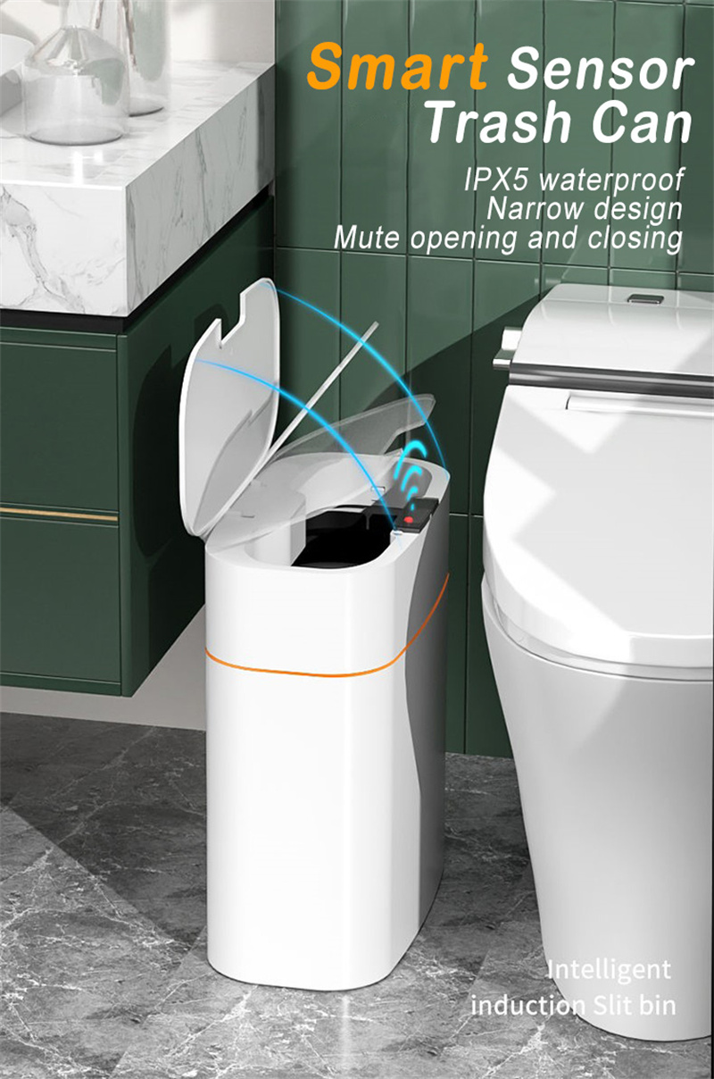 Smart Trash Can With Lid For Bedroom And Living Room Kitchen