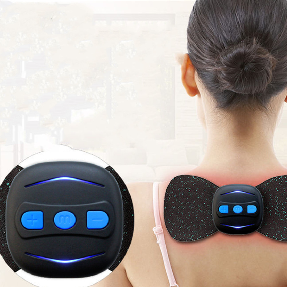 Hot Home Neck Lymphatic Drainage Massager, Electric Pulse Neck Massager  portable Mini U-Shaped Wireless Neck Massage