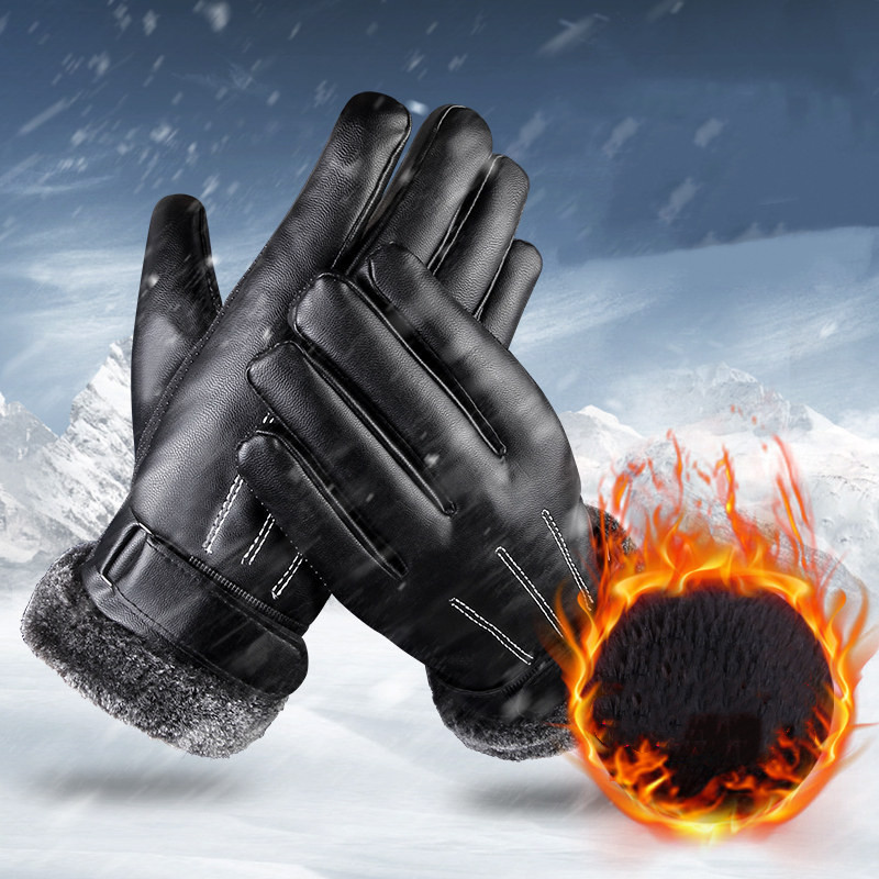 New Men's Touch Screen Leather Gloves CJdropshipping