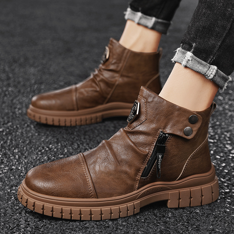 Mens High Top Martin Boots British Trend Tooling Cjdropshipping 9738