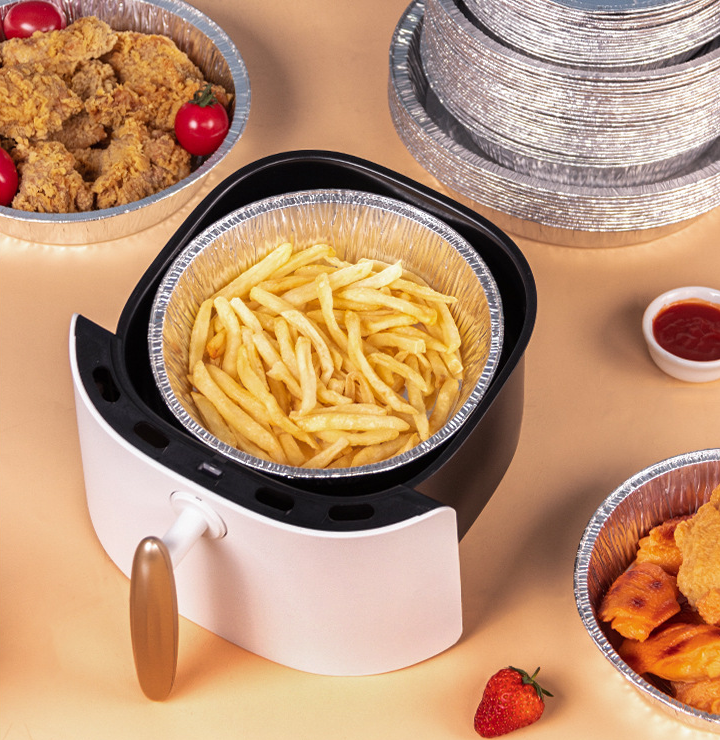30Pc 20cm Disposable Air Fryer Liners Paper Non-Stick Steaming