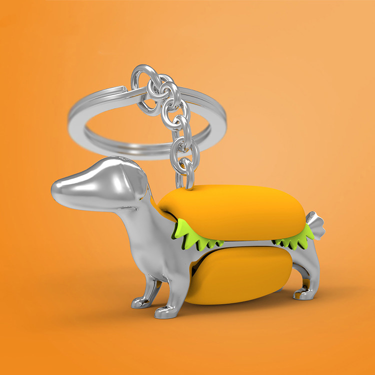 Hot Dog Hot Dachshund - Keychain