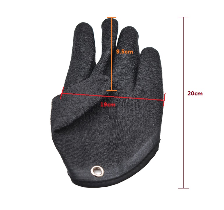 Fishing Gloves Anti-Slip Protect Hand From Puncture Scrapes Fisherman  Professional Catch Fish Latex Hunting Gloves Left Right – ShahzCart