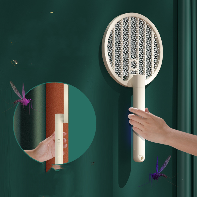 Four-in-one New Mosquito Killing Swatter Folding Home Charging -  CJdropshipping
