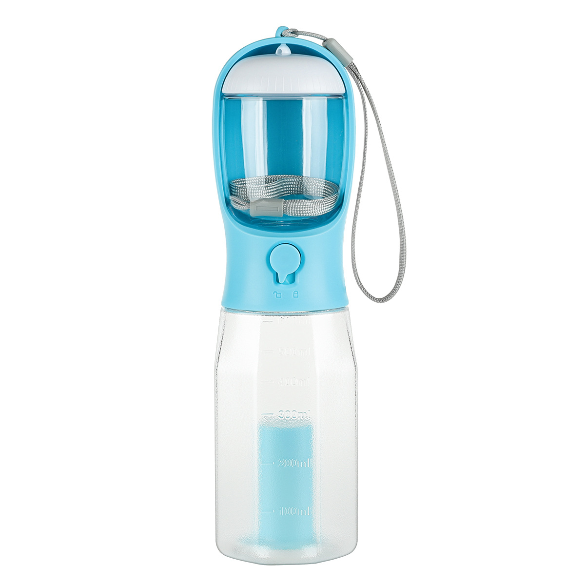 Innoshopp Dog Water Bottle - Portable Travel Dog Water Dispenser Including  Carabiner & Waste Bag Dispenser - Leak Proof & BPA Free Dogs Drinking Bottle  for Walking, Hiking & Travel