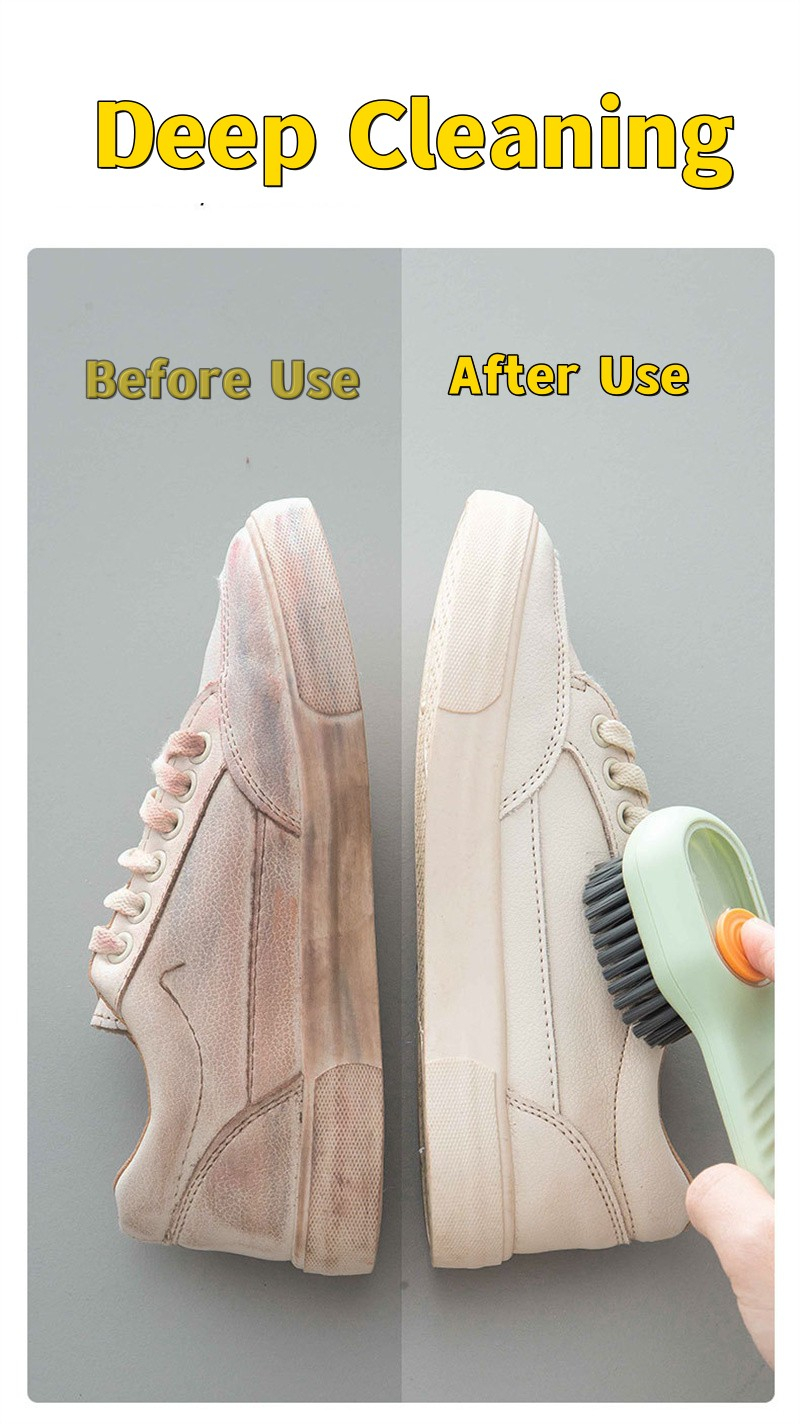 Multifunctional Liquid Shoe Brush, 2023 Upgrade Liquid Adding Soft