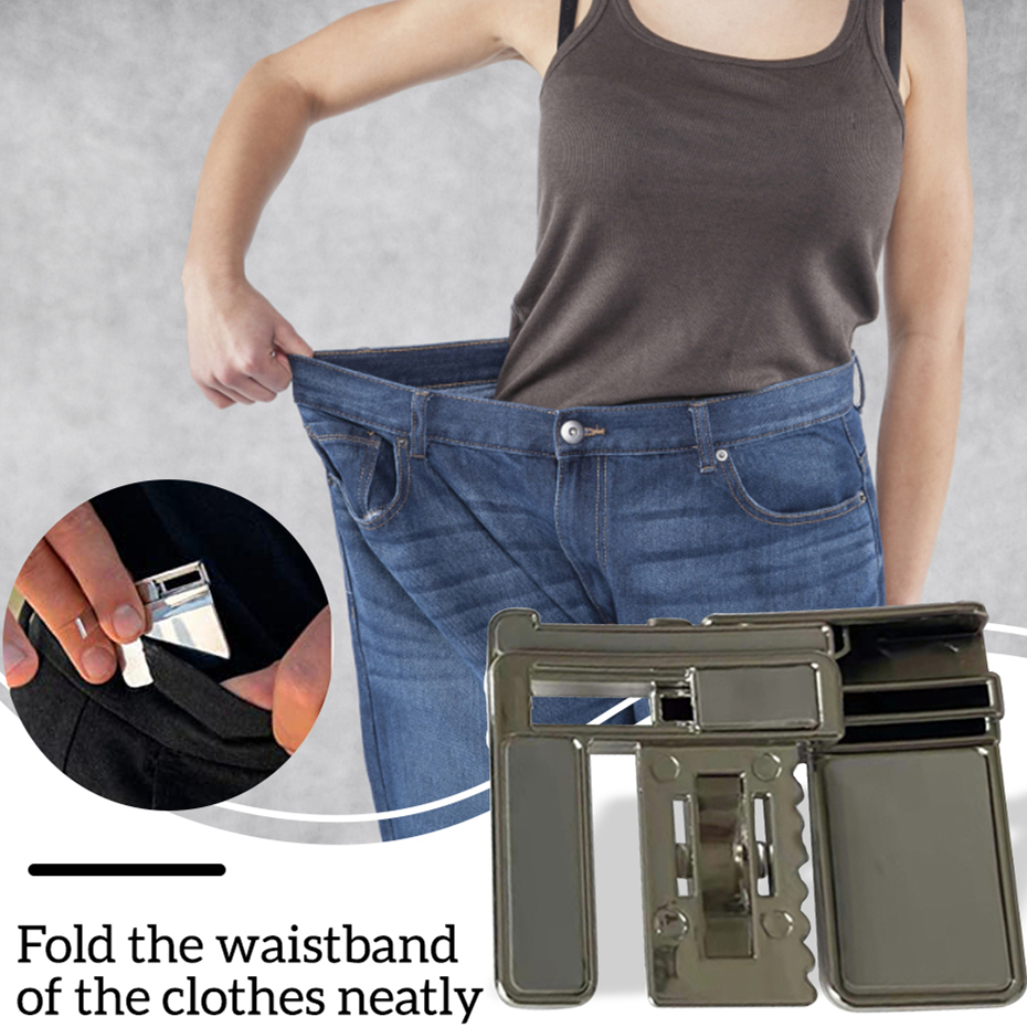 Pants Waist Shrink Clip Buckle-Free Waist Belt Tighten Pants