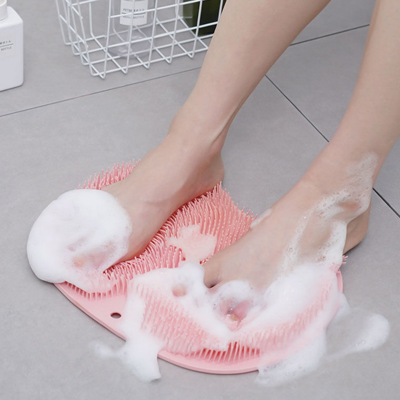 Silicone Massage Brush Bath Mat Foot Bath Massage Brushes Bathroom  Accessories Cleaning Tools Household Items - Temu